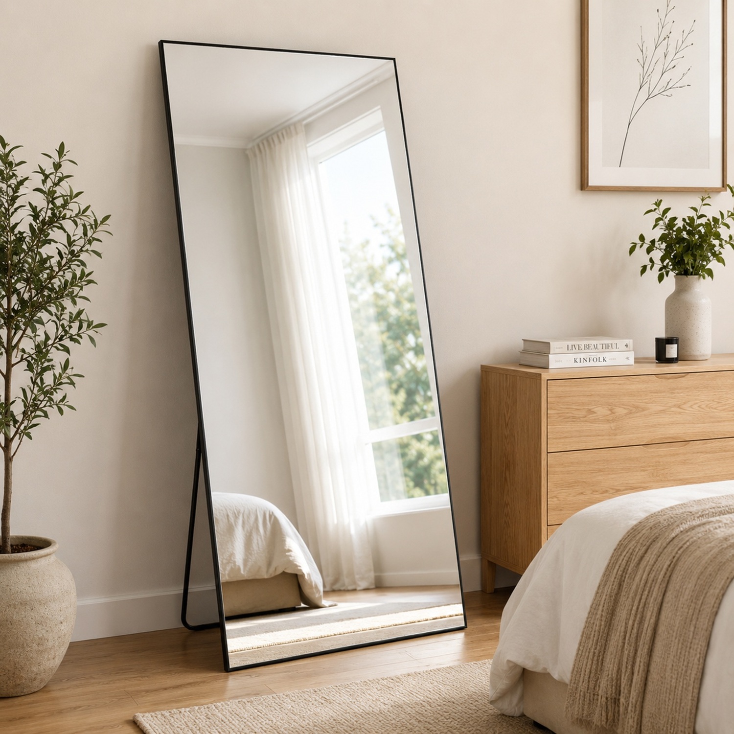 Gr8 Home Freestanding Rectangular Full Length Mirror