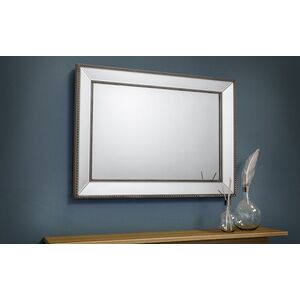 Baroque Rectangle Distressed  Wall Mirror
