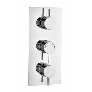 Concealed Triple Thermostatic Shower Mixer Valve - 2 Outlets