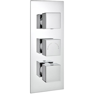 Triple Concealed Thermostatic Shower Mixer Valve 3 Way