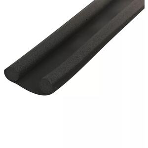 93cm Foam Door Draft Excluder Weather Seal Tape - Black