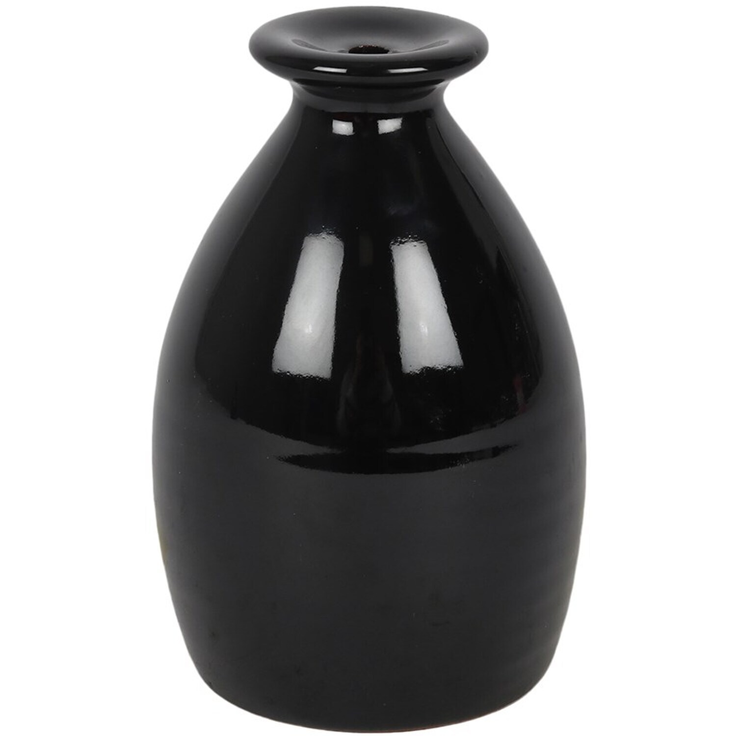 Kingsbury Gifts Ceramic Cocoon Backflow Incense Burner (Height) 10.5 Cm - Black