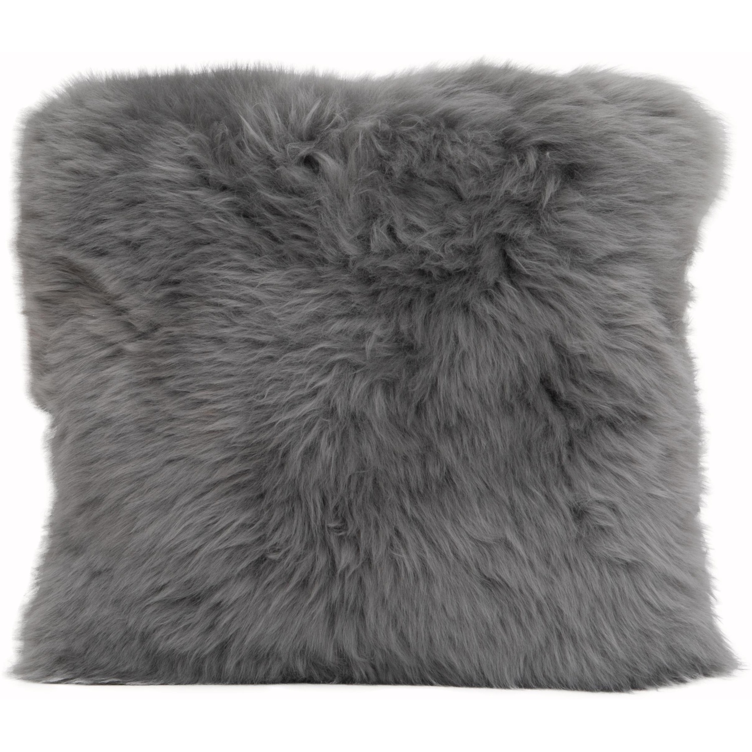 Natural Sheepskin Cushion - Grey