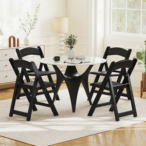 4 Pack Resin Folding Chairs