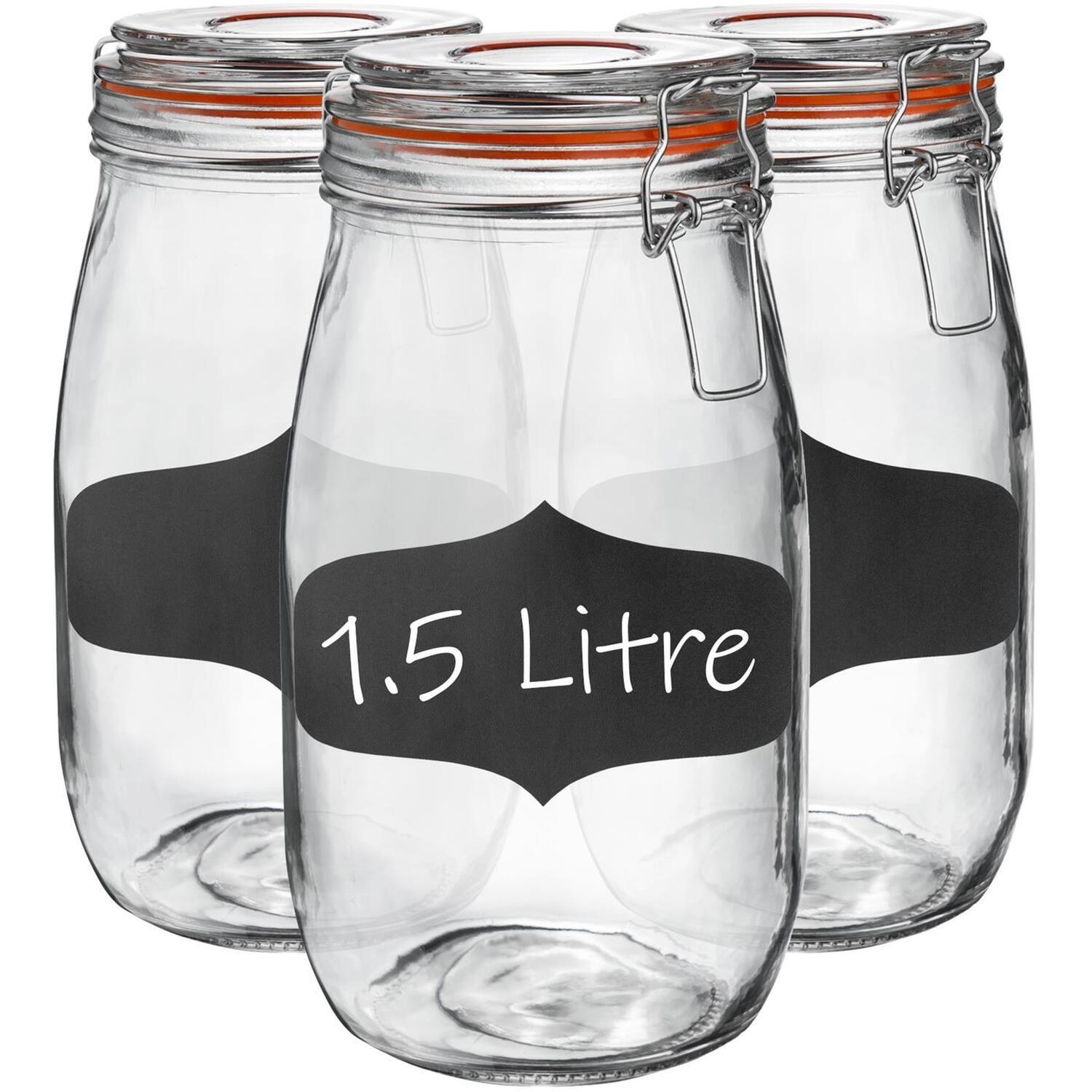 Image of Argon Tableware Glass Storage Jars with&hellip;