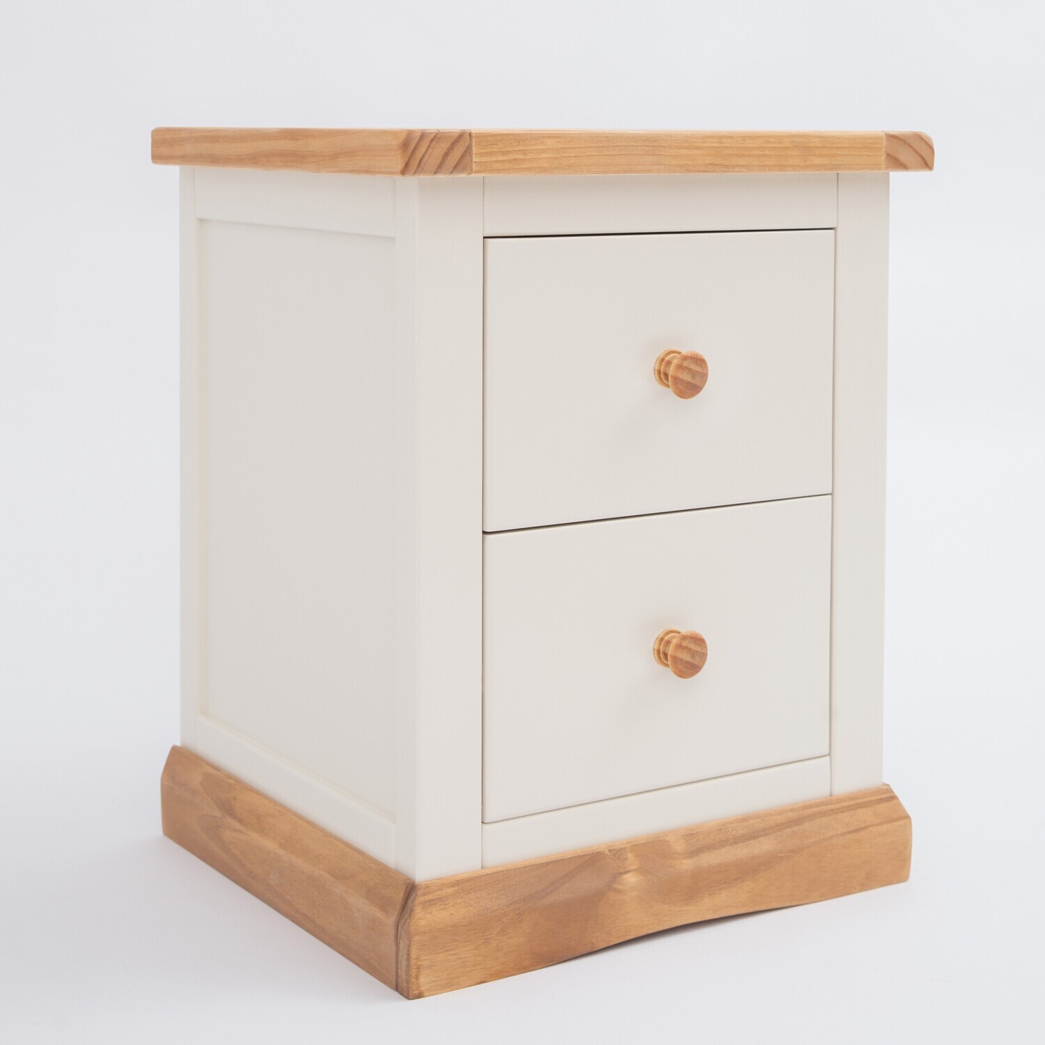 Cabinet Bits Trevi 2 Drawer Bedside Cabinet - White