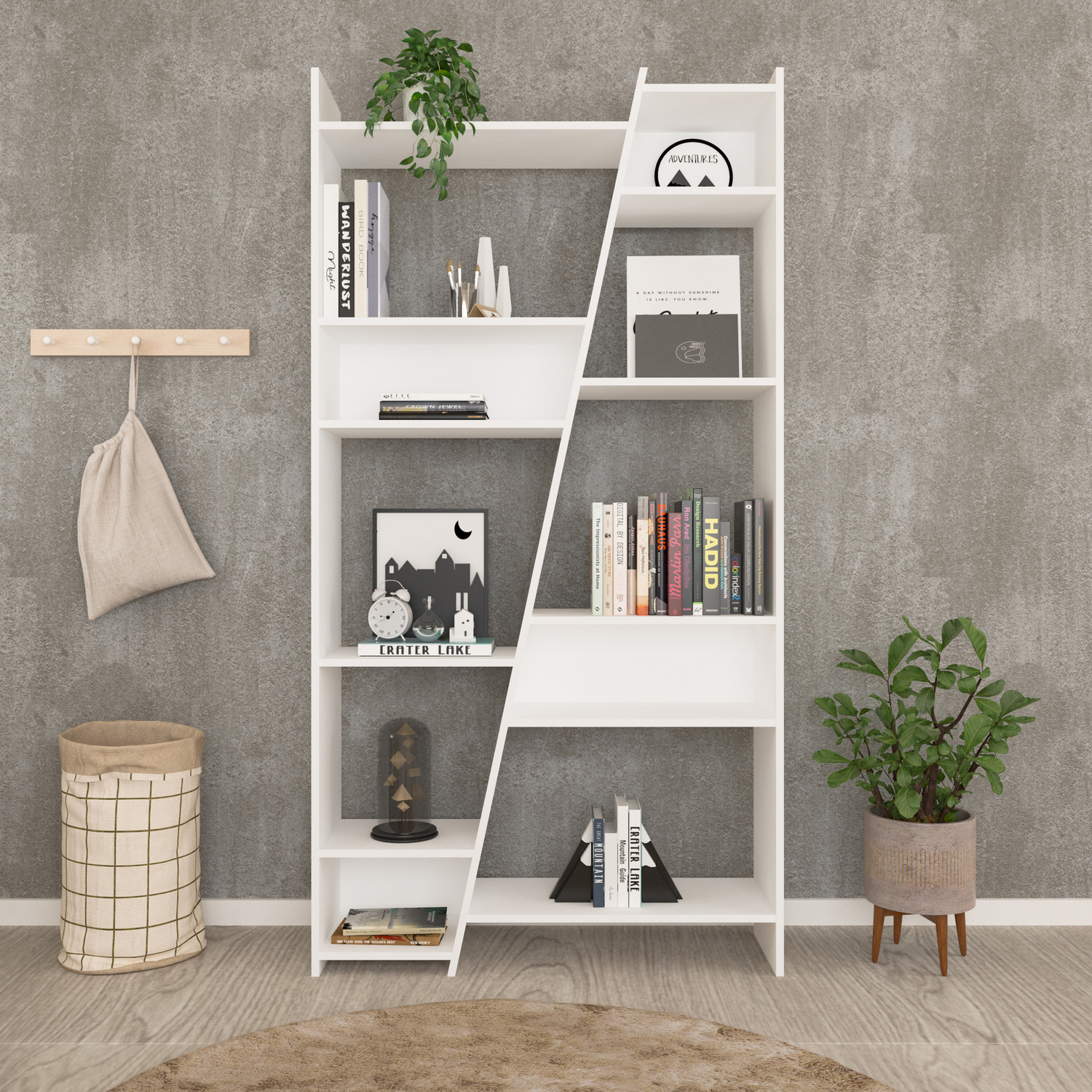 Seconique Naples Tall Bookcase - White