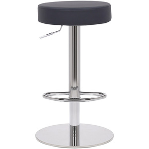 Semplice Deluxe Breakfast Bar Stool, Chrome Footrest, Adjustable Swivel Gas Lift