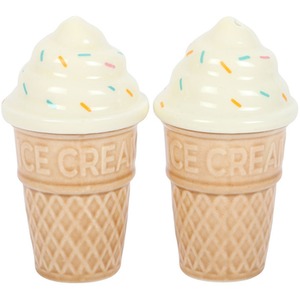 Ice Cream Cone Salt and Pepper Shakers