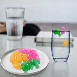30-Pc Assorted Fruit Shaped Ice Cubes - Multicolored