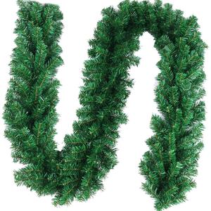 3.6m Christmas Tree Wreath Garland with Lights - 50 LED - Green