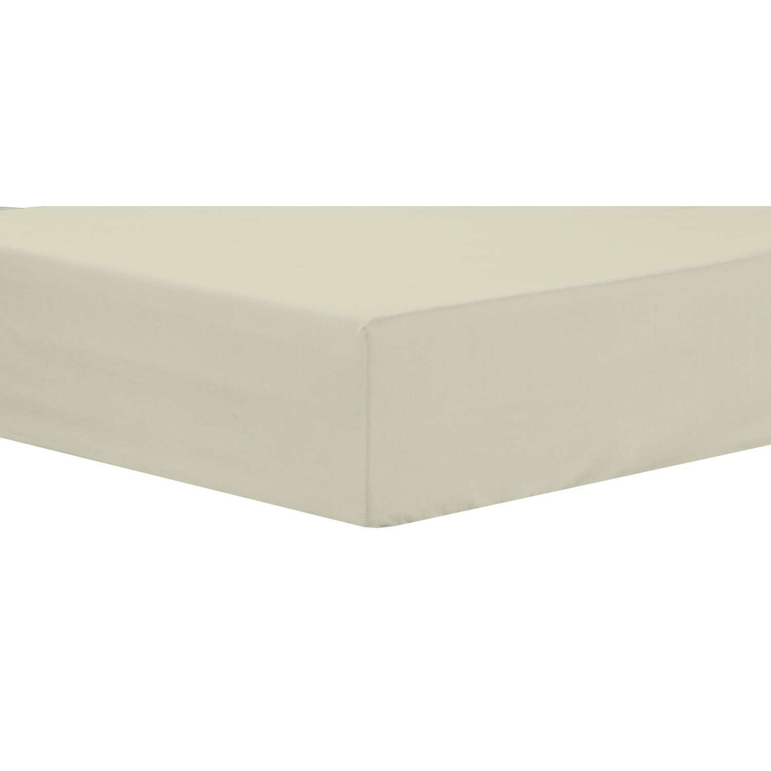 Basics Extra Deep Fitted Sheet - Cream Double