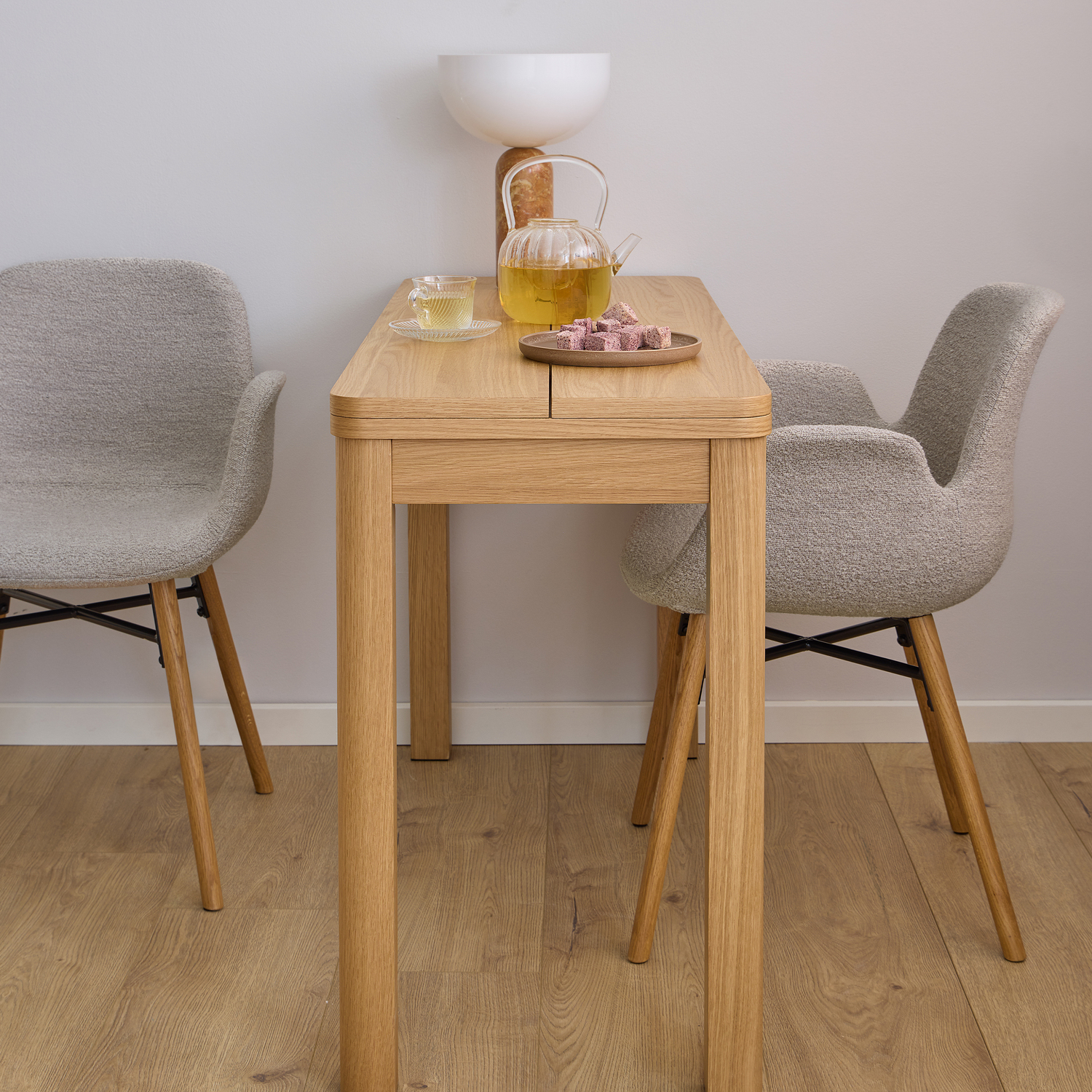 Furniture To Go Southampton Extendable Rectangular Dining Table Matt Oak - Image 6