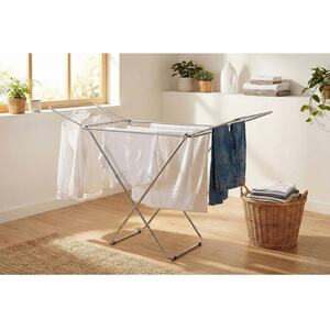 18m Winged Clothes Airer - Silver