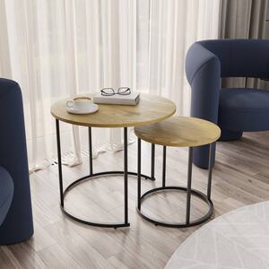 Industrial Nesting Tables Set of 2 - Wild Oak