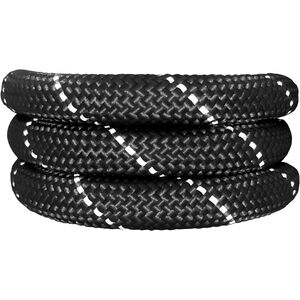 HugglePets Black 107cm x 1cm Reflective Rope Dog Lead