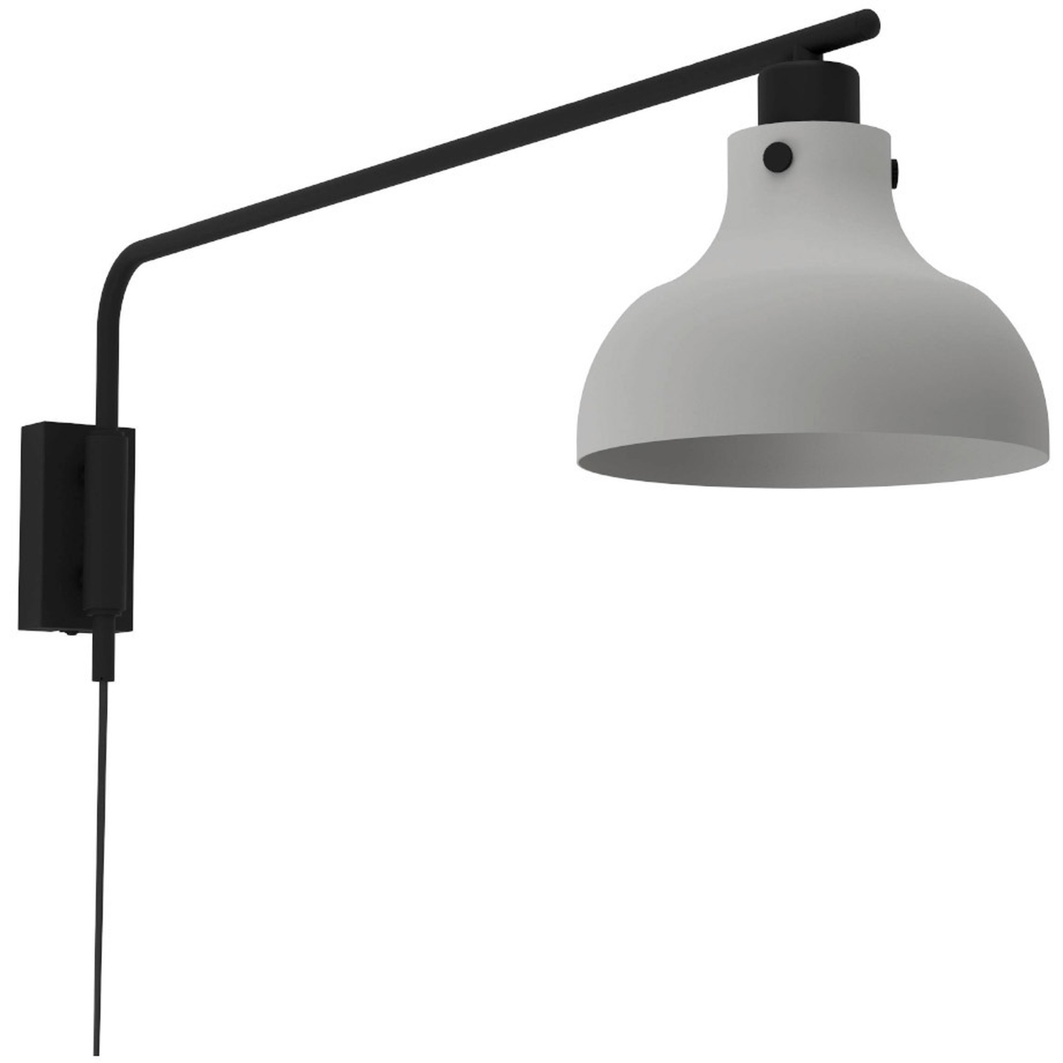 Eglo Matlock Grey Steel Armed Wall Light - Grey