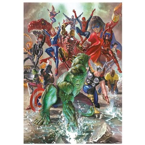 Marvel Avengers 500 Piece Jigsaw Puzzle with Poster