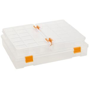 3 Pcs Screws Nails Compartment Tool Set Slot Storage Box - Clear