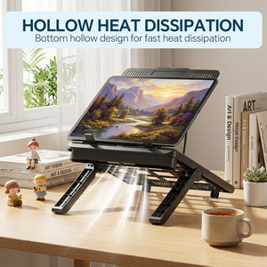 Height-Adjustable Laptop Riser Stand
