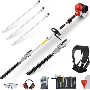 BU-KO 52cc Long Reach Petrol Hedge Trimmer 3poles