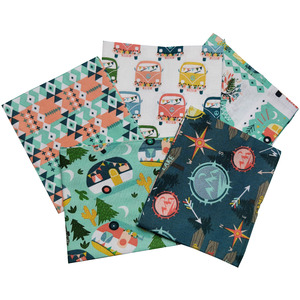 Live Your Adventure Cotton Fat Quarter Bundle (5 pack)