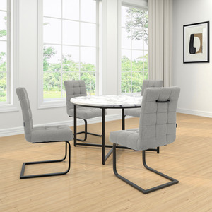Dining chair set of 2 in fabric
