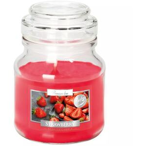Glass Jar Scented Candle with Lid - Orange