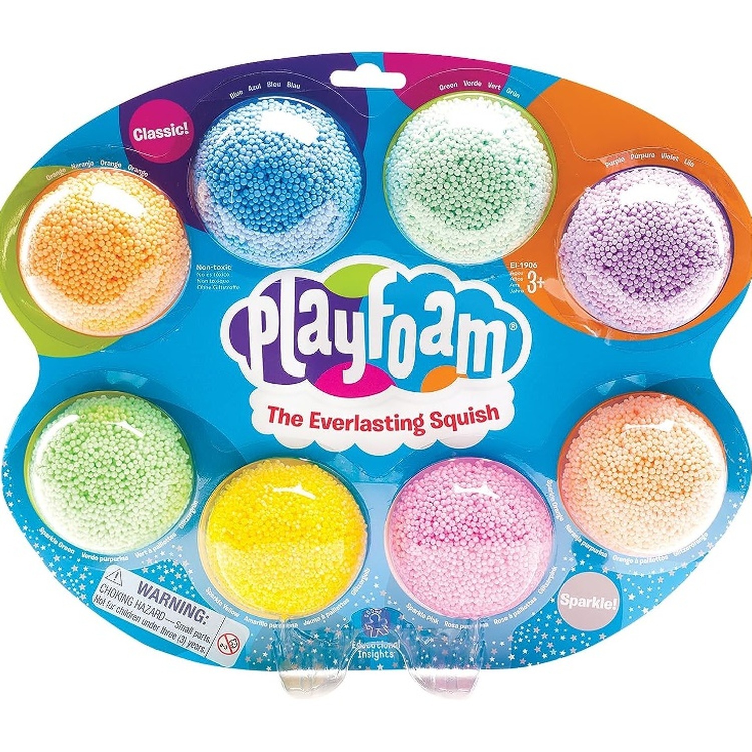 Playfoam 8 Pack Reusable Modelling Sensory Toy - Various Colours