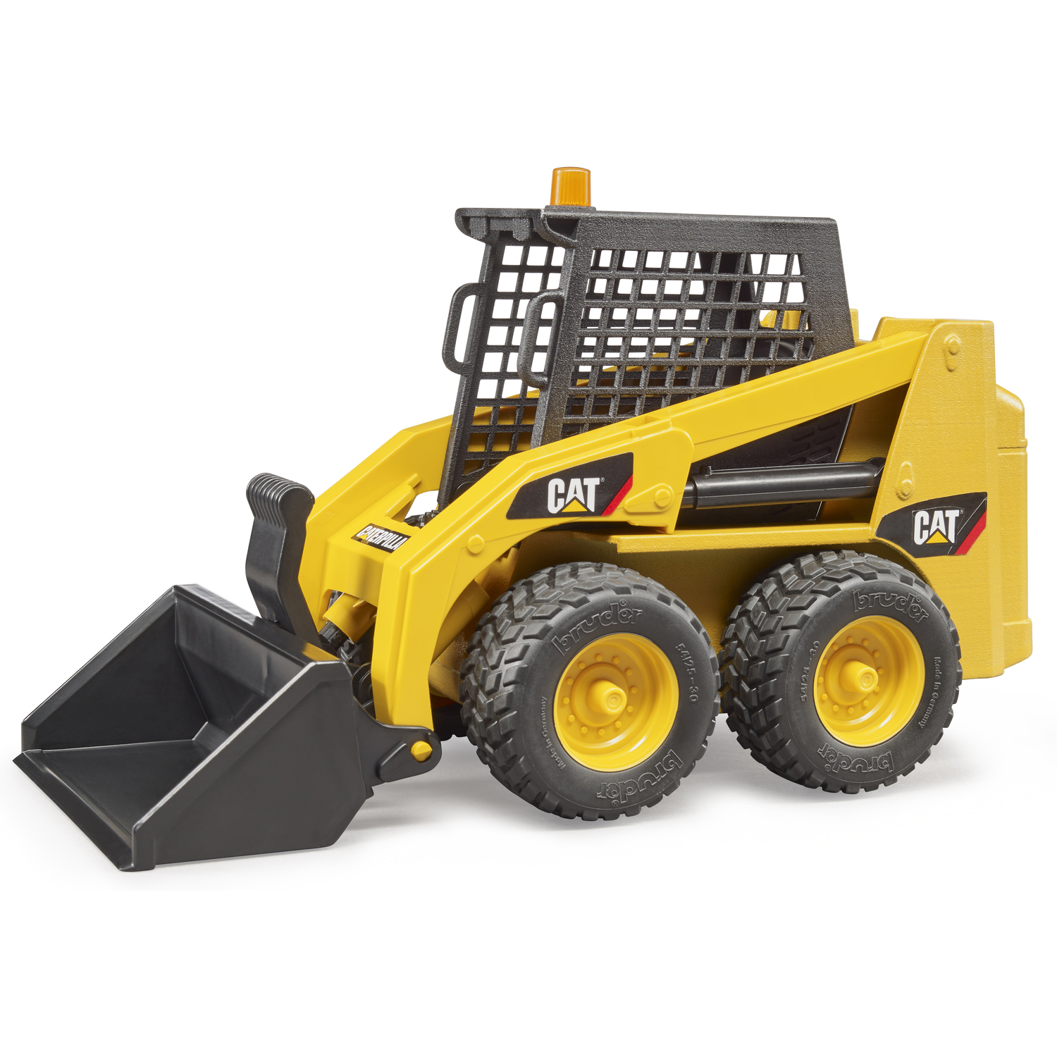 Bruder Cat Skid Steer Loader Compact Loader Model - Yellow