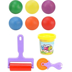 Kids Pizza Dough Clay Set with Carrying Box