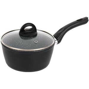 Forgecross 18cm Non-Stick Aluminium Saucepan (Black)