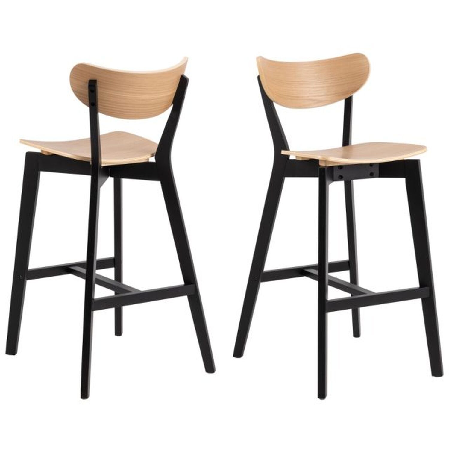 Roxby Bar Stool Set Of 2 - Brown
