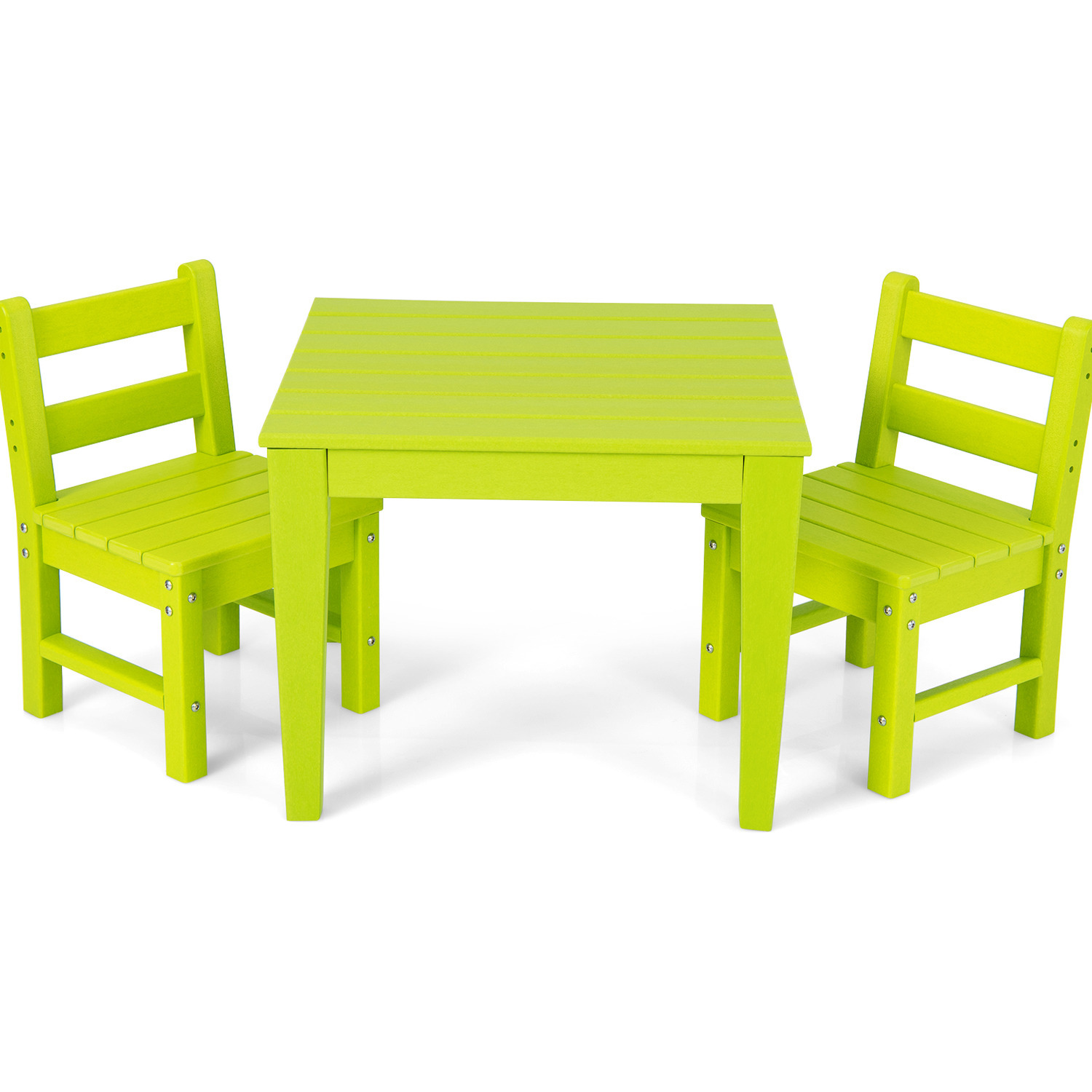 3pcs Kids Chairs And Table Set - Green