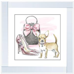 Glamour Pups i Glitter Liquid Wall Art