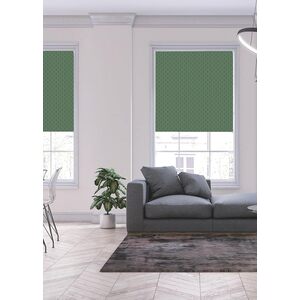 Oriental Fan Design Blackout Roller Blinds Easy Fit Child Safety Included