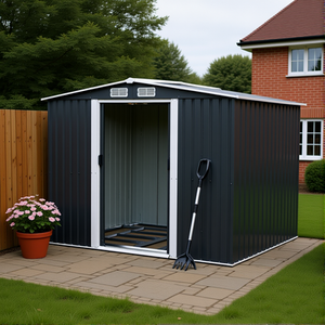 Breeins 10x8FT Metal Garden Shed