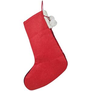 Red Black Tartan Sequin Christmas Stocking - Multicoloured - Set of 3