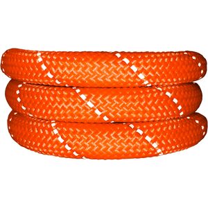 HugglePets Orange 107cm x 1cm Reflective Rope Dog Lead