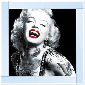 Tattooed Marilyn Monroe Glitter Liquid Wall Art