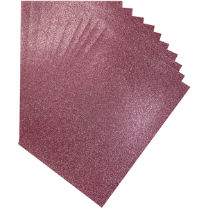 Pack of 10 A4 Purple Coloured Glitter Card 230gsm Sheets