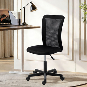 Vinsetto Armless Office Chair, Swivel Desk Chair Adjustable Height