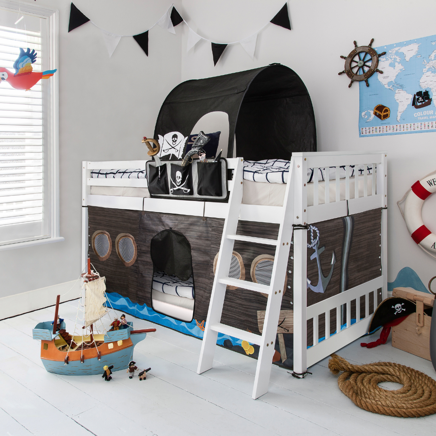 Harri Low Bunk Bed - Black