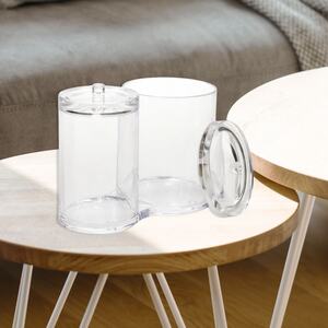 Clear Acrylic Bathroom Vanity Organizer Jar