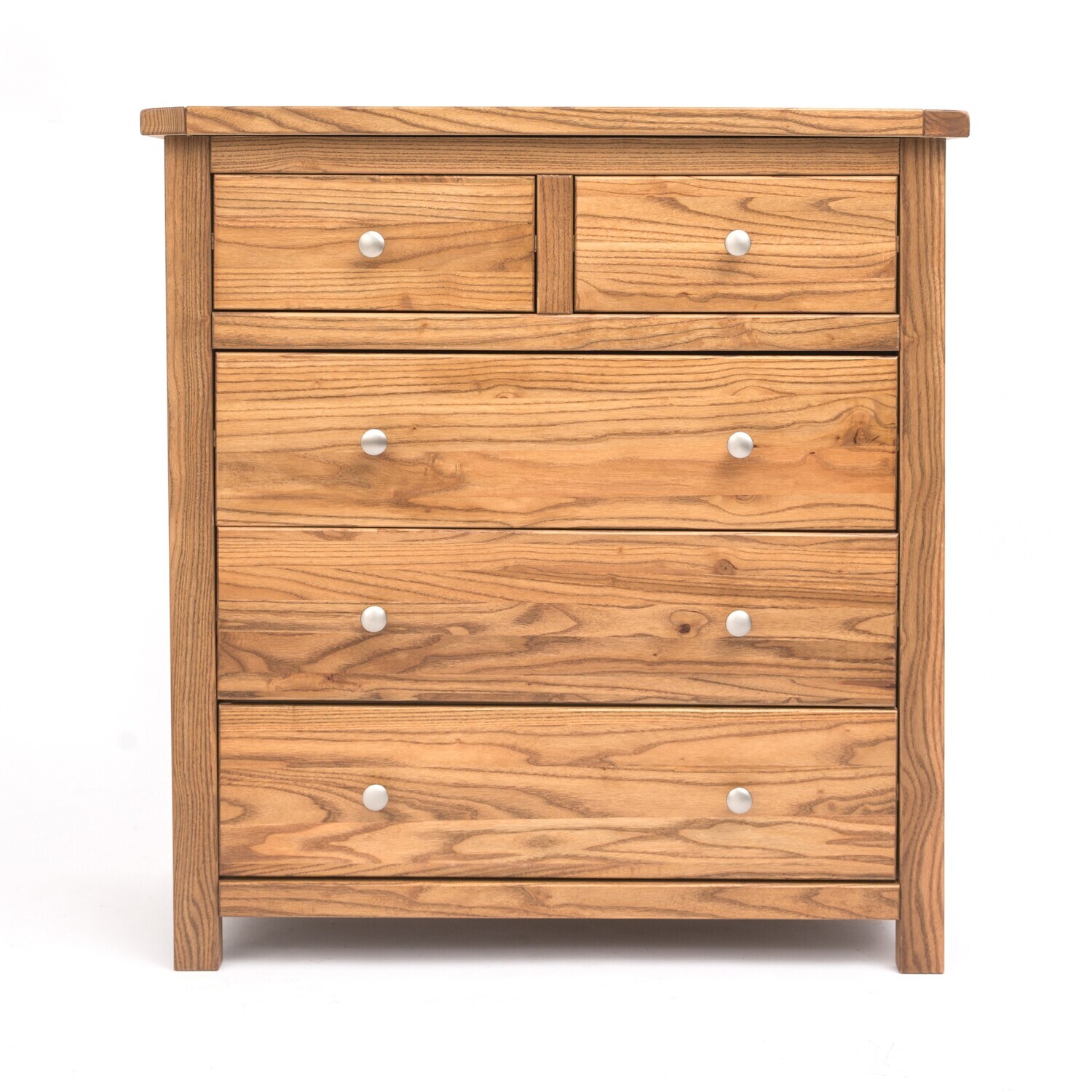 Cabinet Bits Trivento 23 Drawer Chest Of Drawers - Light Brown / Chrome