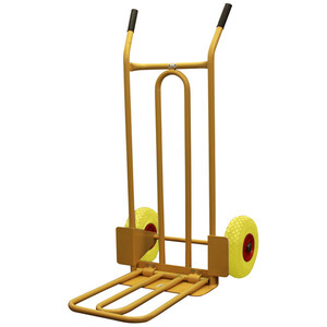 Folding and Fixed Toe Sack Truck - 200kg Capacity, Puncture-Proof Wheels