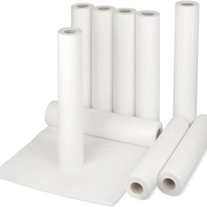 10 inch White 2-Ply Bed Cover Roll 25cm x 40m