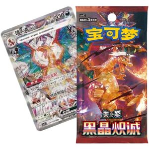 Pokemon Black Crystal Blaze Chinese Jumbo Booster Pack - 20 Cards - That Chunky Yellow Mouse
