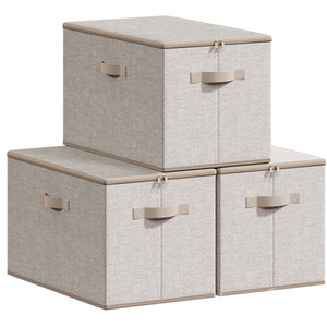Foldable Storage Organiser Boxes, Storage Basket Bins